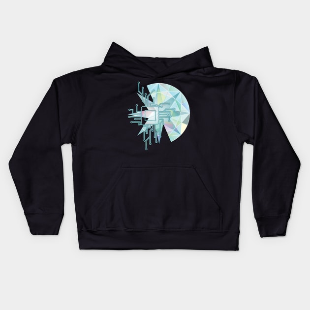 Crystalmodule Kids Hoodie by TeeText